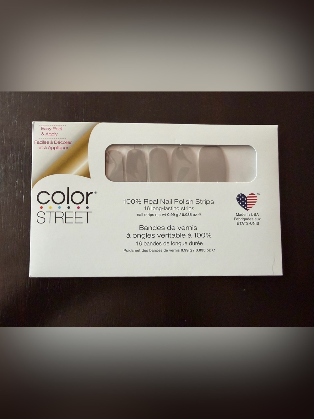 Color Street Amazing Greige Nail Polish Strips